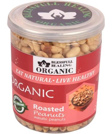 Blessfull Healing Organic Natural Vegan Wasabi Roasted Peanuts Crunchy Healthy Snacks 300 Gram - Buy Online on GoSupps.com