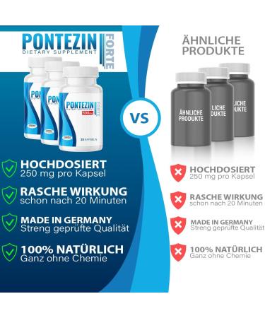 Adema Natural Pontezin Capsules for Men | 3-Way Pack | 500 mg | Extra Effective | Enhances Performance | Natural Ingredients | 60 pcs - Immediate Effect - Buy Online on GoSupps.com