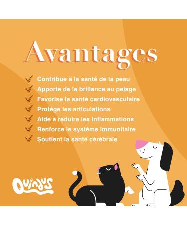 QUINDU'S - Salmon Oil for Dogs and Cats | Fish Oil with Omega 3 for Joints Skin and Coat | Natural Anti-inflammatory | Compatible with Dry and Wet Food (250gr) - Buy Online on GoSupps.com