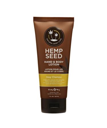 Hemp Seed Hand & Body Lotion  Nag Champa Scent - 7 Fl Oz - Soothe Dry Skin - Argan Oil  Hemp Seed Oil - Light  Non-Greasy Formula - Vegan & Cruelty Free