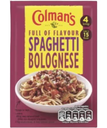 3 x Colman's Spaghetti Bolognese Recipe Mix Delicious with Grated Cheddar Cheese Quick to Prepare Sauce Mix 44g with Oerich Recipe Card - Buy Online on GoSupps.com