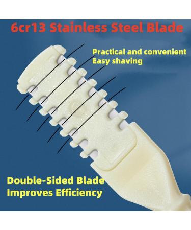 2024 Double Sided Nose Hair Knife | 2-in-1 Portable Nasal Hair Cutter & Trimmer for Men & Women - 360 Rotating Ear Picker Tool (Beige - Buy Online on GoSupps.com