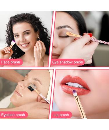 Buy WLLHYF 10-Piece Crystal Makeup Brush Set | Synthetic Fiber Tools for Flawless Foundation Eyeshadow Eyeliner & More - International Shipping Available - Buy Online on GoSupps.com