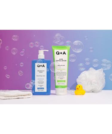 Q+A Salicylic Acid Smoothing Lotion 250ml - Targets 'Backne' & Exfoliates for Smooth & Healthy Skin - Buy Online on GoSupps.com