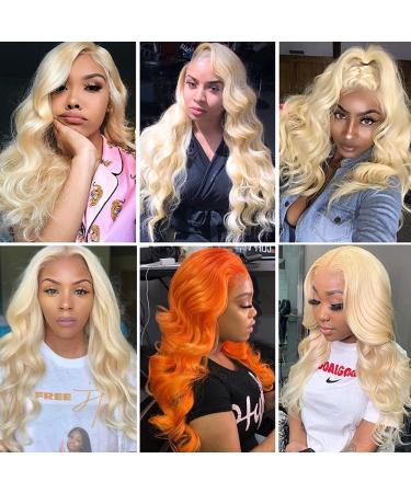 LUMIERE 613 Blonde Lace Front Wig 24 Body Wave - Brazilian Virgin Human Hair, 160% Density HD Lace Closure Wig for Black Women - Buy Online on GoSupps.com