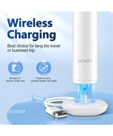 Sonic UV Electric Toothbrush - Wireless 3 Modes 4 Brush Heads 60-Day Battery Life - Ideal for Adults & Kids - Buy Online on GoSupps.com