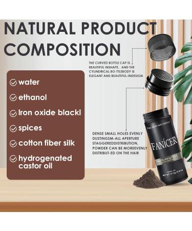 Hair Fibers Hair Thickening Hair Powder Hair Fibers for an Authentic Look 27.5 Light Brown. - Buy Online on GoSupps.com