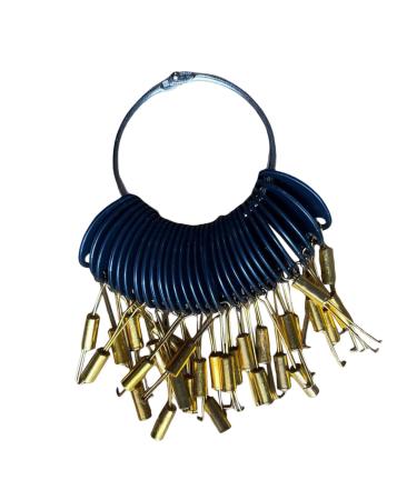 Hair charts sample rings for hair colors with golden buckles for