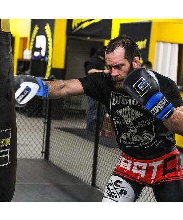 Combat Corner S-Class Boxing Gloves - High Density Padding, Blue 16 oz | Men and Women Sparring Training Gloves for MMA, Muay Thai, Kickboxing - Buy Online on GoSupps.com