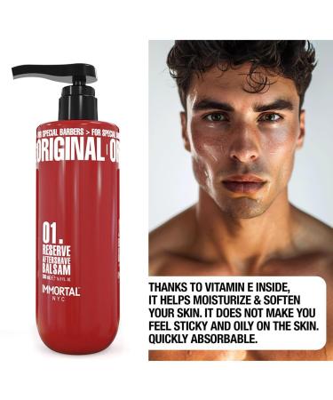 Immortal NYC Reserve Samurai Spirit Aftershave Balm for Men- Moisturizing & Soothing Formula After Shaving- Spicy Floral Aftershave For Men- 17 oz Oriental Floral - Buy Online on GoSupps.com