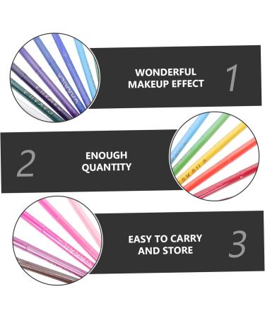 Beatifufu 18pcs Eyeliner Eyes Cosmetics Tools Colors Eye Liner Woman Makeup Tools Eyeshadow Pens Abs - Buy Online on GoSupps.com