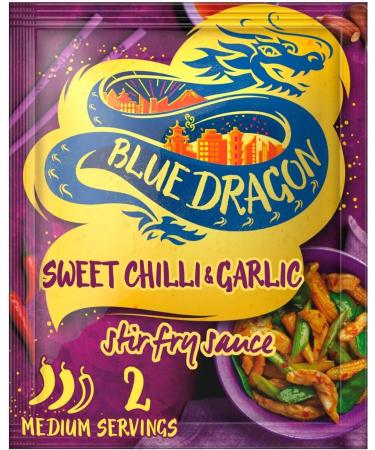 Sauce Mix Bundle which Contains Blue Dragon Sweet Chilli & Garlic Stir Fry Sauce 120g - Pack of 4 with Grocery List Card - Buy Online on GoSupps.com