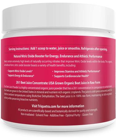 BioBeet Max Strength Beet Root Juice Powder - 20:1 Concentrate, 60,000mg Organic Beetroot, USA Grown, Nitric Oxide & Circulation Support - 50 Servings - Buy Online on GoSupps.com