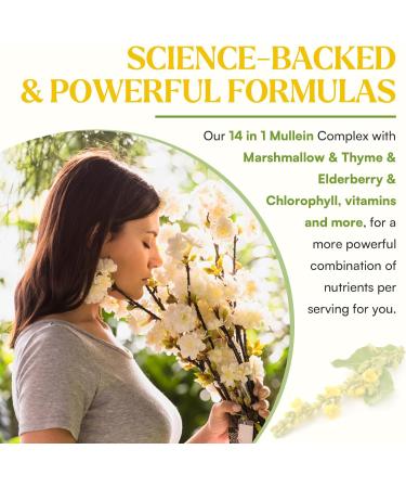 Mullein Drops For Lungs Liposomal 14 In 1 Mullein Leaf Extract For Lungs Mullein Drops with Elderberry Chlorophyll Thyme - for Lung Cleanse Detox Respiratory Immune Health 3 Fl 0Z Mint Flavor 3 Fl Oz (Pack of 1) - Buy Online on GoSupps.com