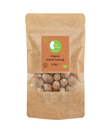 Organic Whole Nutmeg - Certified Organic - by Busy Beans Organic (100g) - Buy Online on GoSupps.com