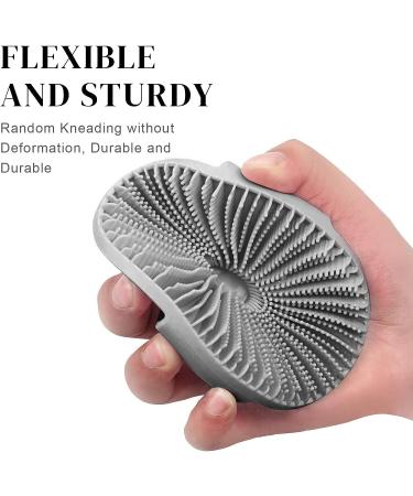 PLZ Silicone Body Scrubber - Gentle Exfoliating Shower Brush for Lathers Well - Grey - Buy Online on GoSupps.com