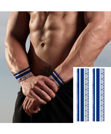 Barbed Wire Thorn Totem & Cute Temporary Tattoos - 12 Sheets Semi-Permanent Stickers - Buy Online on GoSupps.com