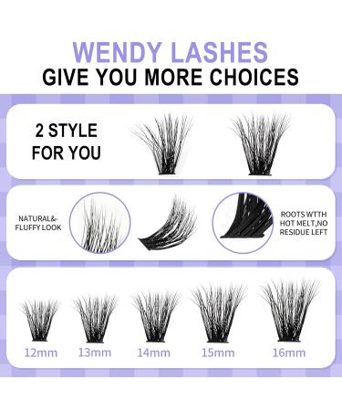 DIY Lash Extension Set | 3D Effect Eyelash Extensions Kit | 30D + 40D Mixed Clusters | 12-16mm with Glue | GJ-3D-60D + 80D-D Curl - Buy Online on GoSupps.com