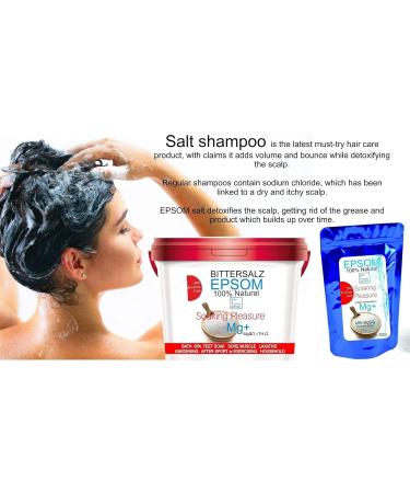 Organic Magnesium Epsom Salt - Bath Salts and Tired Legs Calluses Muscle Recovery Relaxation Magnesium Skin Recharge Ex - Buy Online on GoSupps.com