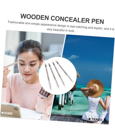 SOESFOUFU 4pcs Wooden Concealer Pen Pencils Spot Concealer Pencils Cover up Makeup Concealer 1 g (Pack of 1) Assorted Color - Buy Online on GoSupps.com