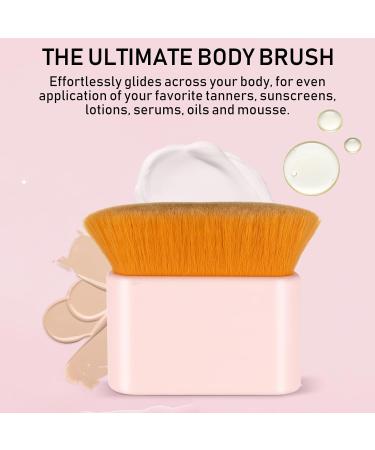 Self Tanning Brush - Large Vegan Kabuki Foundation Makeup Brush for Perfect Spray Tan & Bronzer Application - Buy Online on GoSupps.com
