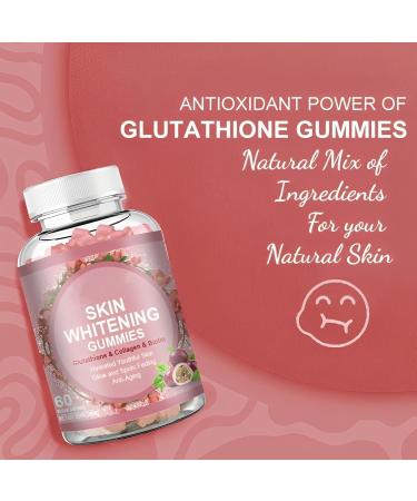 Collagen Gummies Glutathione Collagen Glow Gummies Collagen Glutathione Skin Whitening Gummies Organic Glow Beauty Collagen for Skin Care - Buy Online on GoSupps.com