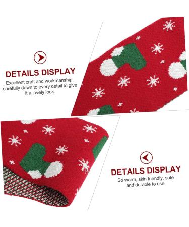 Elegant Subsofan Winter Scarf for Women | Red Christmas Scarf | Holiday Gift for Children | 124x19cm - Buy Online on GoSupps.com