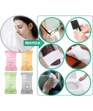 QUALIALL Premium Compressed Towels - 100% Pure Cotton Washcloth for Camping or Travel - Buy Online on GoSupps.com
