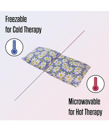 HSP Red Bean Eye Pillow - Soothe Tired Eyes | Hot/Cold Cotton Weighted Cover for Puffy Eyes, Migraine & Strain Relief, Natural Sleep Aid - Light Purple - Buy Online on GoSupps.com