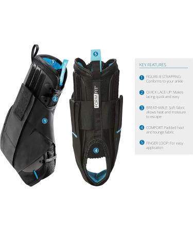 Ossur FormFit Ankle Brace with Figure 8 Strapping for Basketball, Soccer, Football - Small - Buy Online on GoSupps.com
