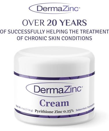 DermaZinc Therapy Cream - Skin Disorder Relief for Psoriasis, Dermatitis, Eczema - 4oz - Buy Online on GoSupps.com