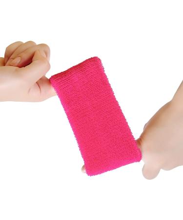 Neon Pink 80's Costume Party Sweatbands Set for Working Out - Buy Online on GoSupps.com