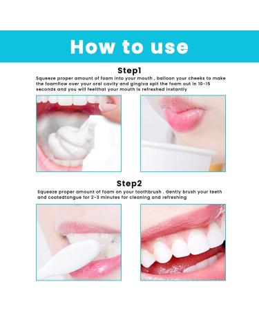 2PCS Teethaid Mouthwash Foam Teeth Gum Cleaner Teeth Whitening Protector Foam Toothpaste Tooth Stain Removers Freshens Breath Prevents and Treats Cavities Mouth Breath Fresher (3OML) - Buy Online on GoSupps.com