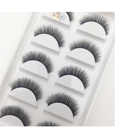 UAMOU 16 Style 10/50 Boxes 3D Mink Lashes Natural Cross False Eyelashes Long Messy Makeup Eye Lashes Faux Cils Maquillaje Cheerfully (Color : 5Pairs H01 Size : 10Boxes 50Pairs) - Buy Online on GoSupps.com