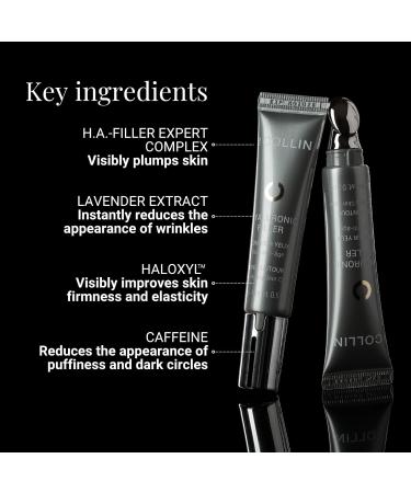 G.M. COLLIN Hyaluronic Filler Eye Contour | Revitalizing Anti-Aging Eye Cream for Visibly Reducing Wrinkles | With Hyaluronic Acid and Caffeine - Buy Online on GoSupps.com