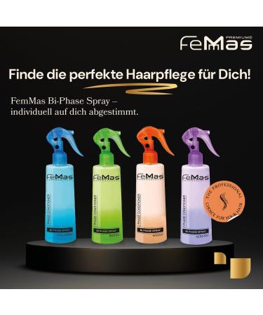 FemMas Biphase spray milk immediate care 320 ml Leavein care shine and suppleness milk proteins prevent hair loss - Buy Online on GoSupps.com
