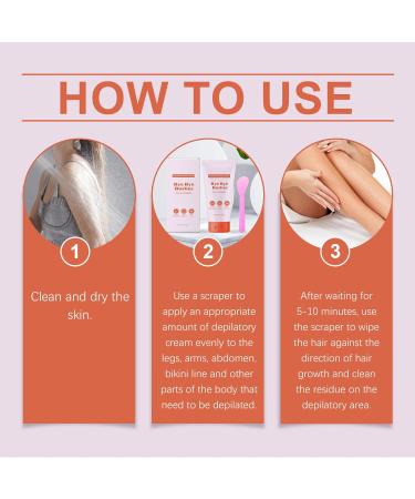 2PC Gentle Cream for Hair Removal Shaving Cream pilation douce et d licate Bikini Armpits Legs Hydratation et Nutrition Convient Tous les Types de Peau - Buy Online on GoSupps.com