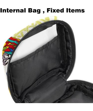 Buy Large Phoenix & Flower Menstrual Cup Bags | Colorful Zipper Storage for Tampons Panty Liners & More - International Shipping Available - Buy Online on GoSupps.com