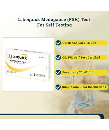 Buy Laboquick Venchmen Test FSH - 2 Pack Menopause Home Test Kits - Quick & Reliable Urine Test Results - Buy Online on GoSupps.com