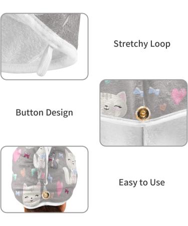 Cat Hair Drying Towels - Microfiber Hair Turbans for Curly Hair | 2 Pack Hair Towel for Women - Fast International Shipping - Buy Online on GoSupps.com