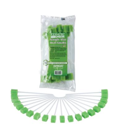 Toothette Oral Care Plus Swabs Untreated - Each (1 bag of 20 swabs) by Sage Products