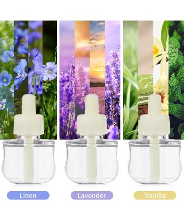 SCENT-HI 3-Piece Electrical Air Freshener Plug Refills - Linen Lavender & Vanilla - 29ml Compatible with Air-Wick Mix - Buy Online on GoSupps.com