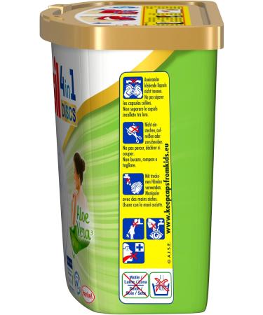 Persil Sensitive 4in1 Discs - Allergy-Friendly Detergent for Babies | 16 Wash Loads with Aloe Vera | Effective from 20 C to 95 C - Buy Online on GoSupps.com