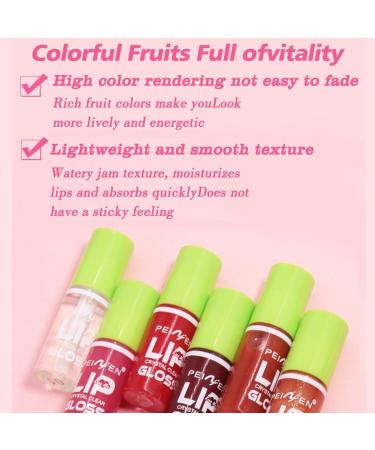 Shop 6 Colors Mini Fat Oil Lip Gloss - Hydrating Plumping Non-Sticky Shine | International Shipping Available - Buy Online on GoSupps.com