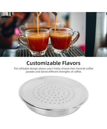  Pssopp Reusable Coffee Capsule Adapter Converter Reusable Pods made of SUS PP Material for Home or Bar Coffee Preparation - Buy Online on GoSupps.com