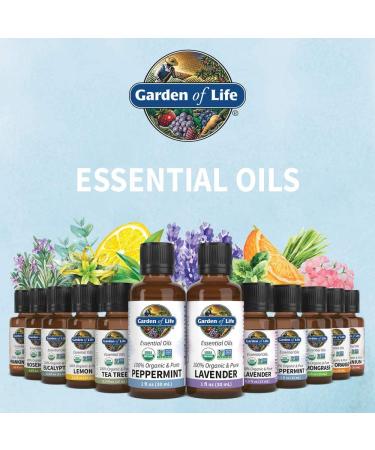 Garden of Life Organic Lemon Essential Oil - Pure, Non-GMO, 0.5 Fl Oz for Aromatherapy & Diffusers - Buy Online on GoSupps.com
