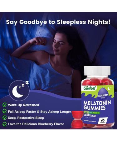 careleaf Non-Melatonin Sleep Aid Gummies with Free Melatonin Gummies Sleep Support - Buy Online on GoSupps.com