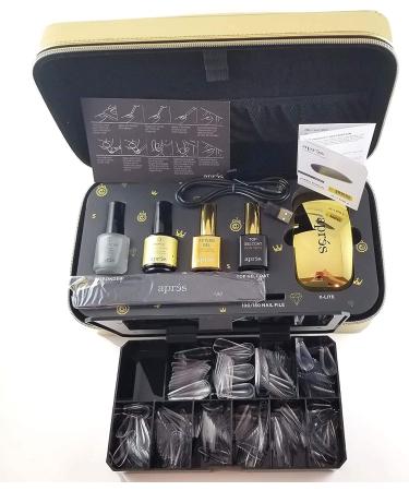Chaun Legend x Apr s Gel-X Professional Nail Kit - Complete Vegan Leather Case with Gel-X Tips, pH Bonder, Gel Primer, Extend Gel, Top Gelcoat, Mini LED Light, and Emery Board - Buy Online on GoSupps.com