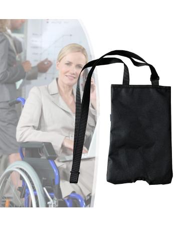 Drainage Bag Holder-Catheter Urinary Bag Catheter Stabilization Device with Adjustable Washable and Reusable High Capacity for Bladder Ostomy Elderly Care(1000ml 1500ml 2000ml) Black M (1500ML)
