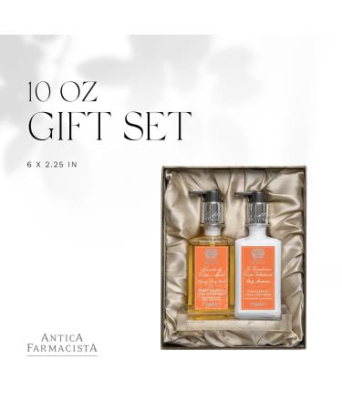 Antica Farmacista Gift Set: Hand/Body Wash Body Moisturizer & Tray - Orange Blossom Lilac & Jasmine | Luxury Bath Essentials - Buy Online on GoSupps.com